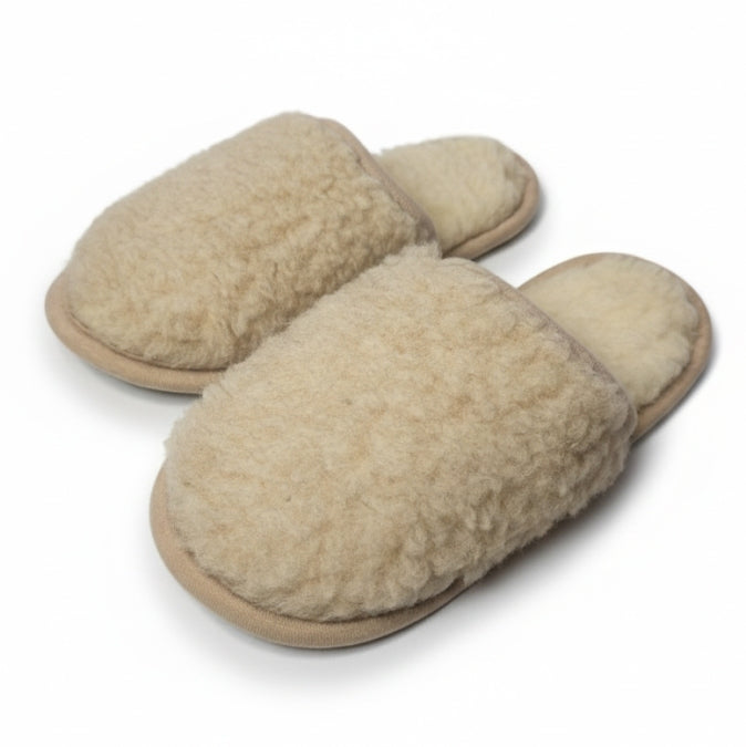 Flip-flops. Australian Merino. Beige