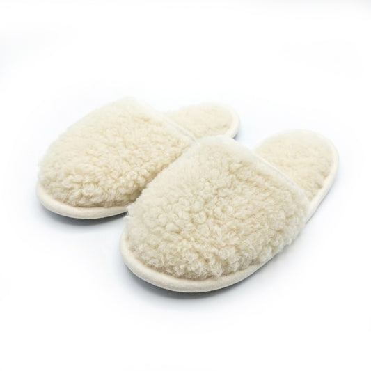 Flip-flops. Australian Merino. White